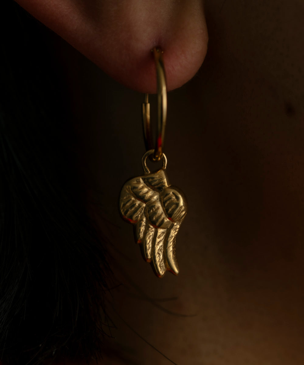 VH x FACETASM WING PENDANT FOR EARRING - Goldplated