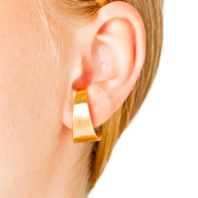 LILY HOOP SMALL - goldplated silver