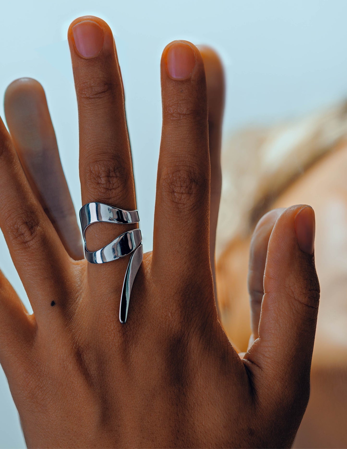 LILY RING SWIRL - silver