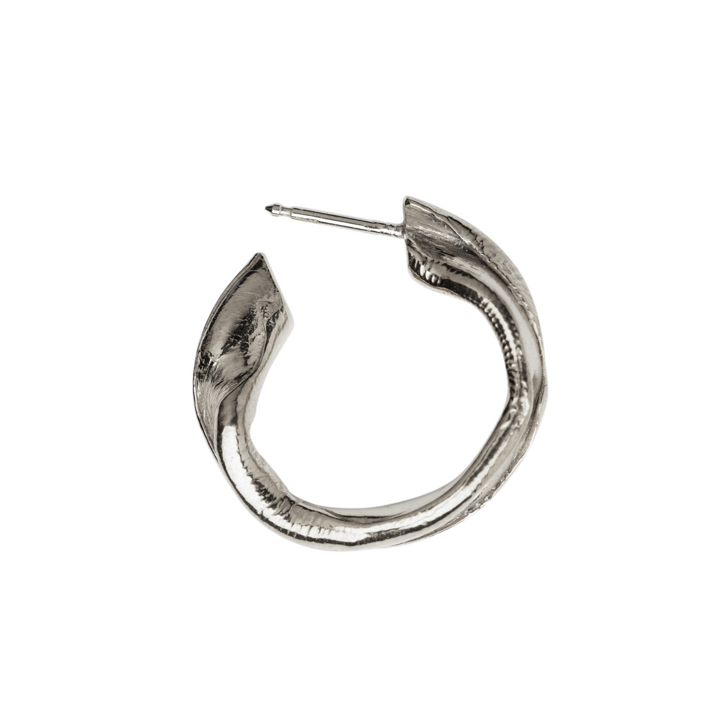 DRIP CHUNKY HOOP - silver