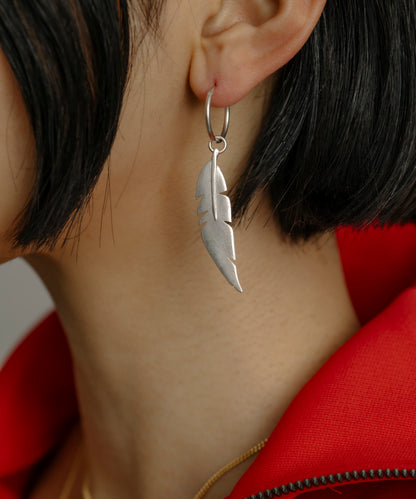VH x FACETASM FEATHER PENDANT FOR EARRING - sterling silver pendant