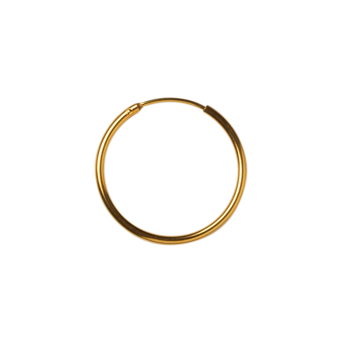 18K GOLDPLATED HOOP - LARGE