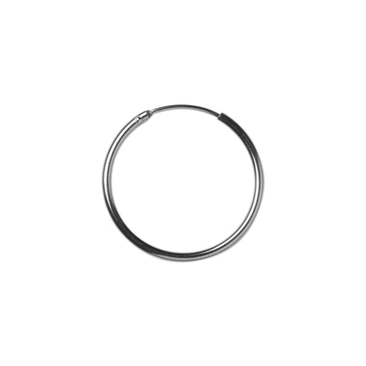 STERLING SILVER HOOP - LARGE