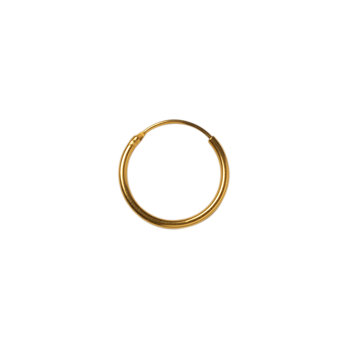 18K GOLDPLATED HOOP - MEDIUM