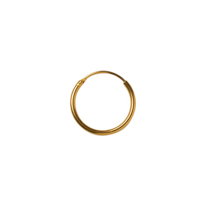 18K GOLDPLATED HOOP - MEDIUM