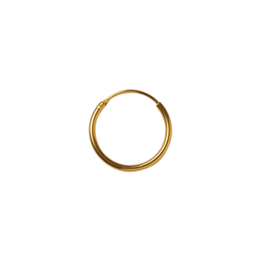 18K GOLDPLATED HOOP - MEDIUM