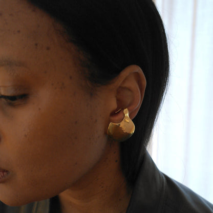 BLOODLINE EARRING SMALL - goldplated
