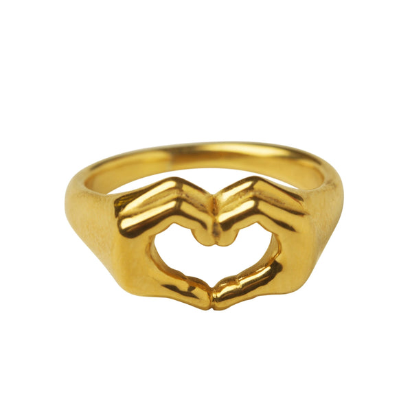 LOVE & RESPECT ring, Gold-plated