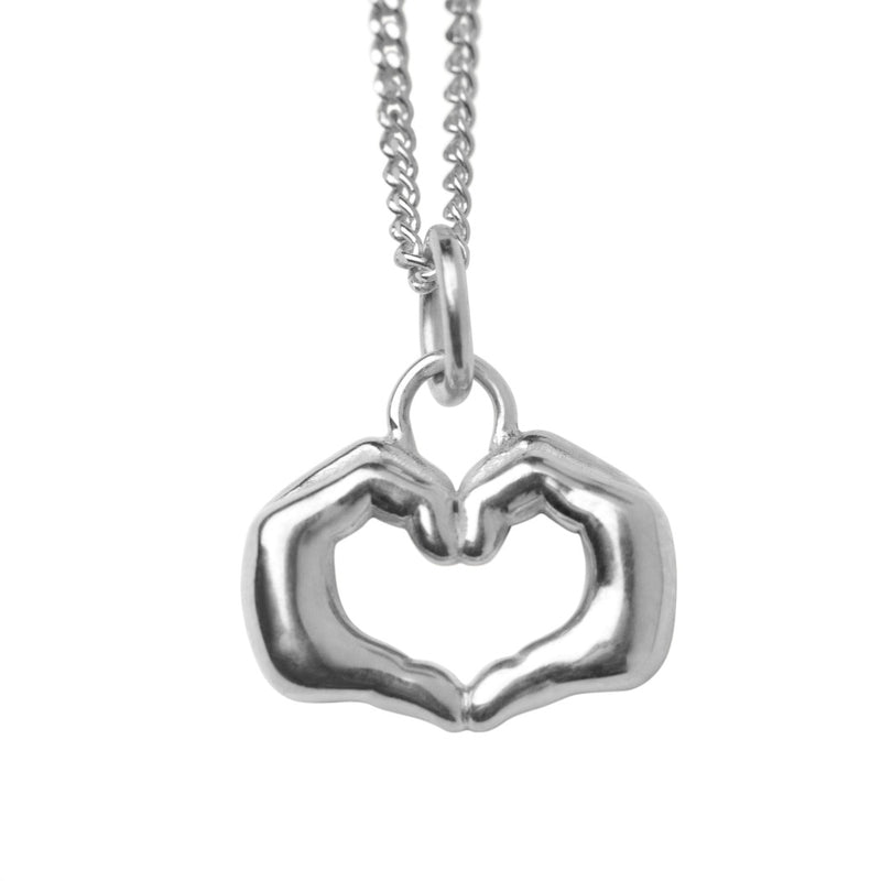 LOVE & RESPECT pendant necklace, Silver