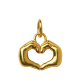 LOVE & RESPECT pendant necklace, Gold-plated