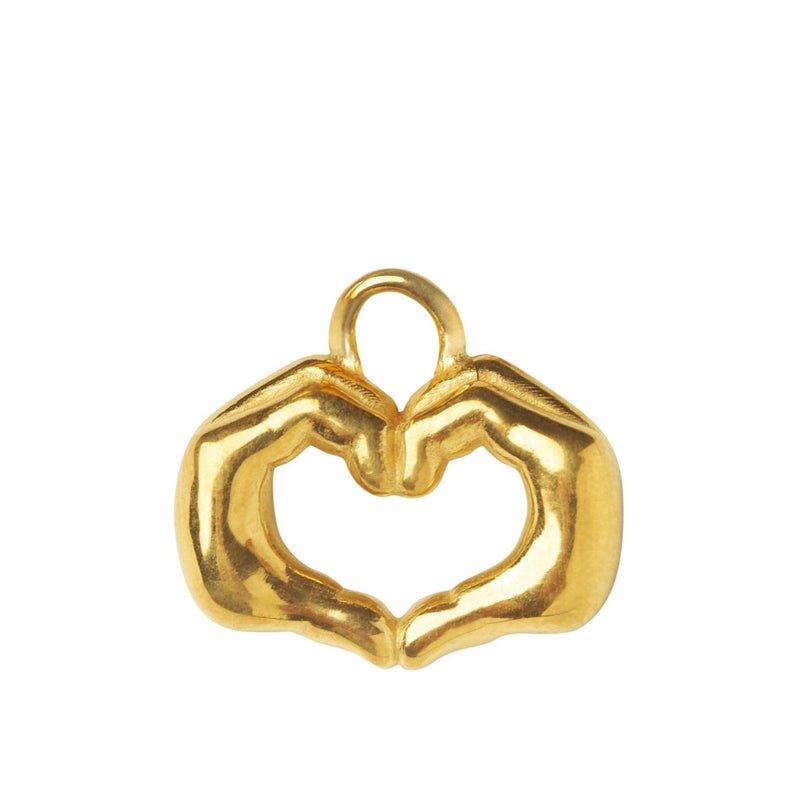 LOVE & RESPECT pendant earring, Gold-plated