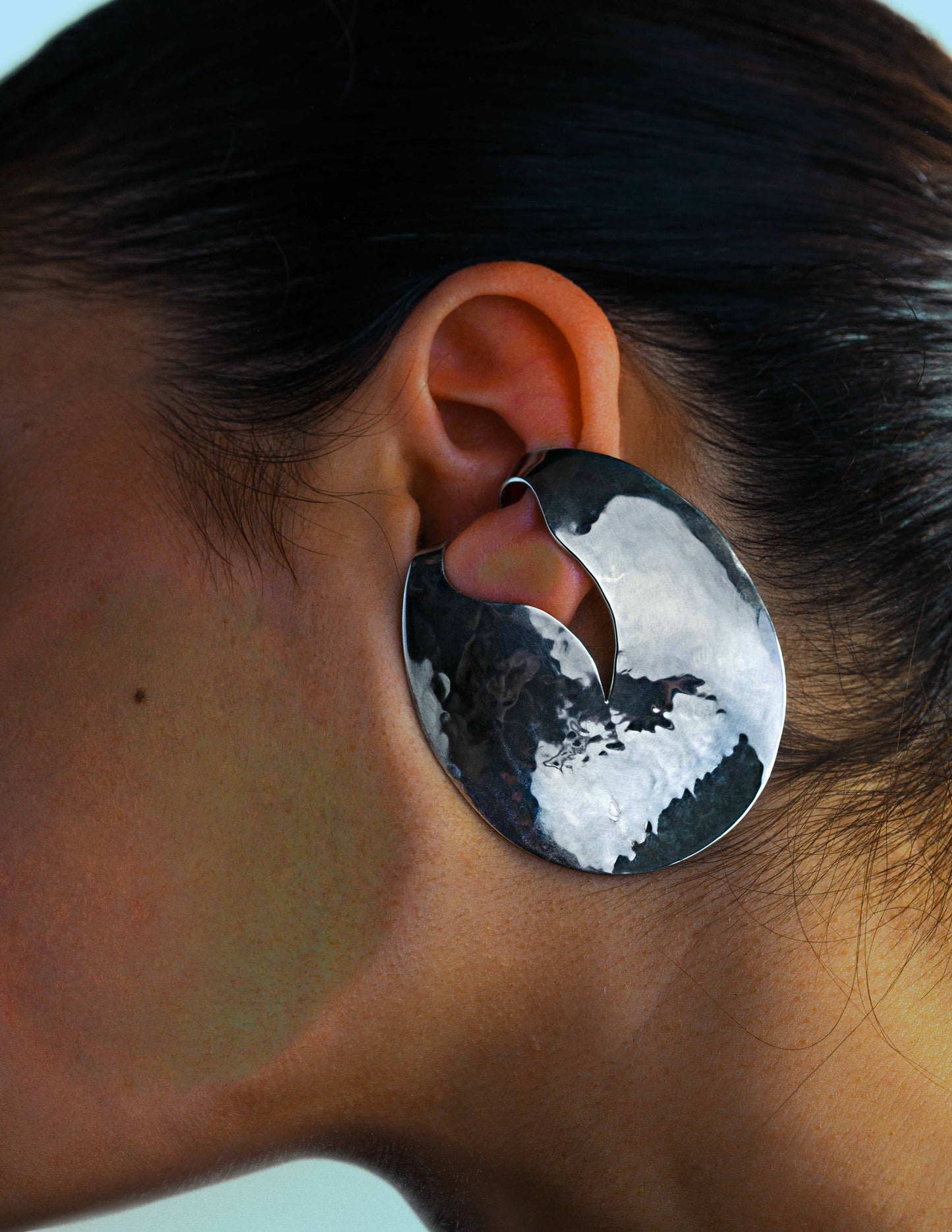 BLOODLINE EARRING LARGE - silver