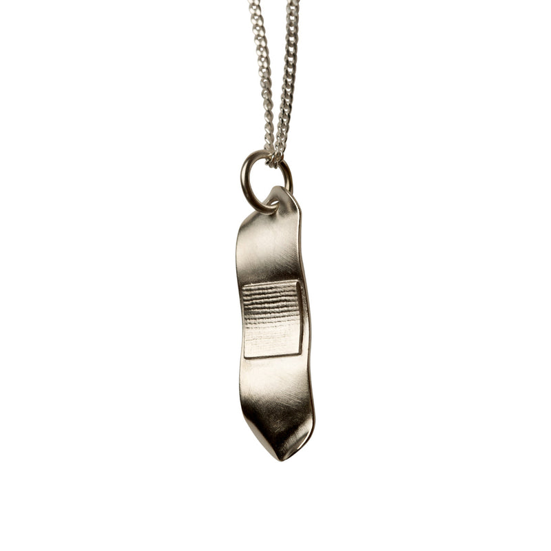 VH x HV bandaid necklace - silver