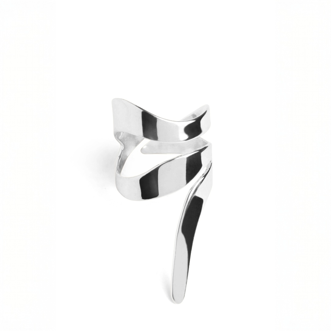 LILY RING SWIRL - silver