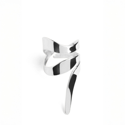 LILY RING SWIRL - silver