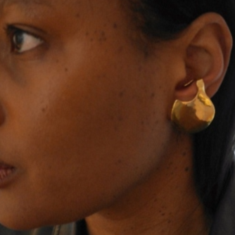 BLOODLINE EARRING SMALL - goldplated