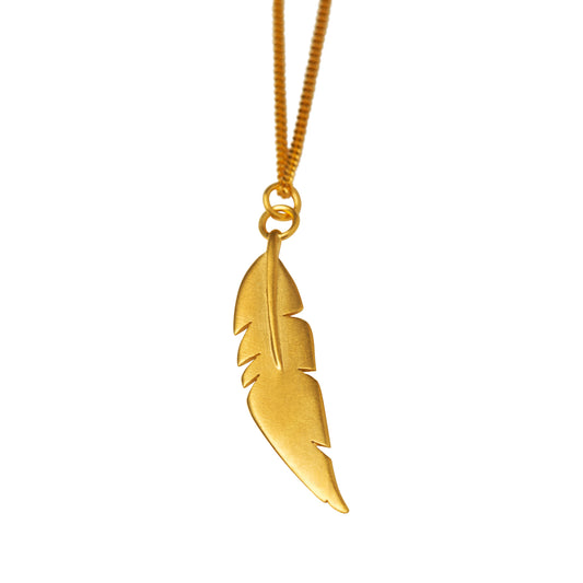 VH x FACETASM FEATHER PENDANT FOR NECKLACE - Goldplated