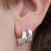DRIP earring small, silver