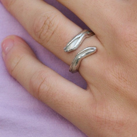 DRIP ring, silver
