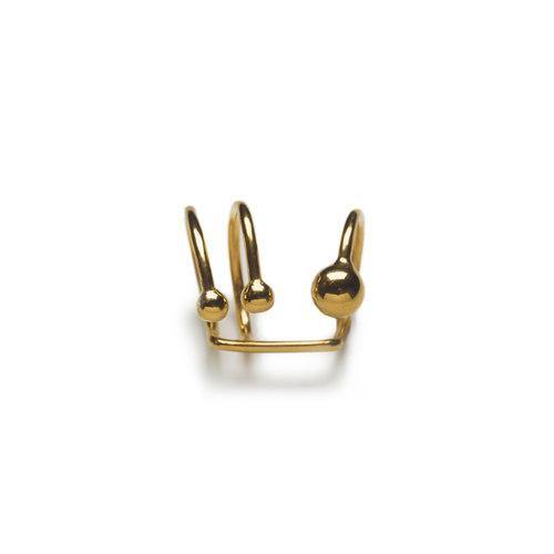 ANNA EARCLIP PIERCING, GOLD