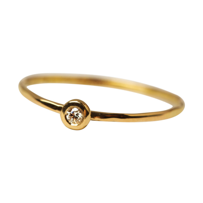 TWINKLY diamond and gold ring