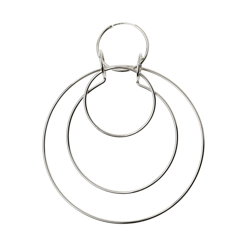 ANNA 3-in-1 Hoop Large Silver