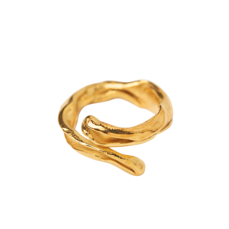 DRIP ring, goldplated
