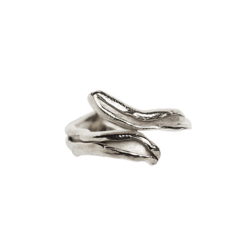 DRIP ring, silver