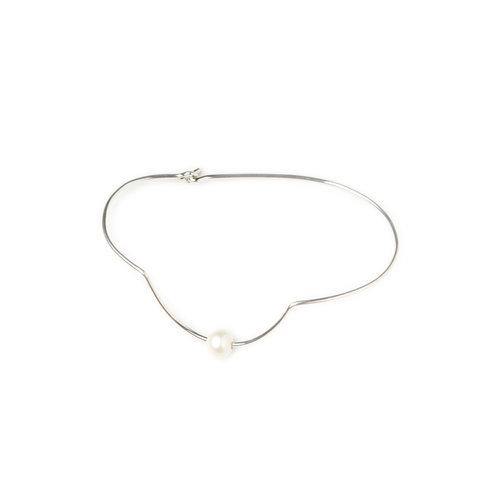IRIS ANKLET 1 pearl, silver