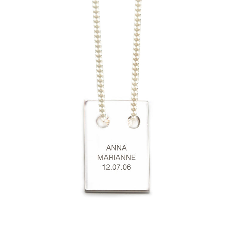 ANNA NECKLACE w tag, engraved