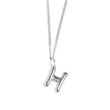 LOVE LETTERS - H, silver
